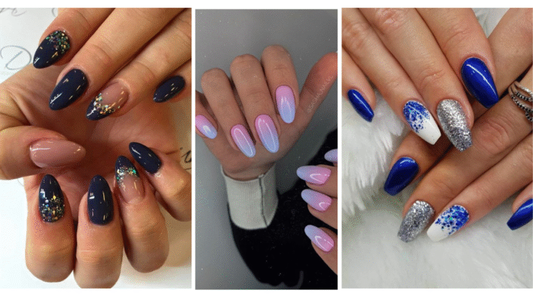 Stunning blue nails