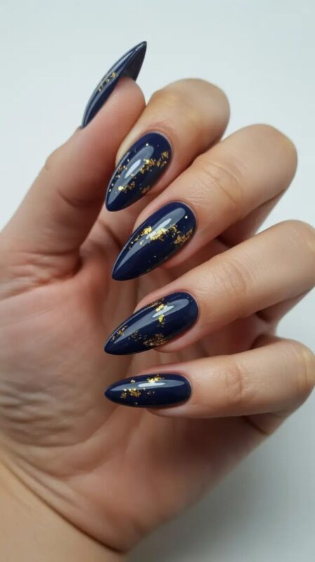 Dark Blue Nails