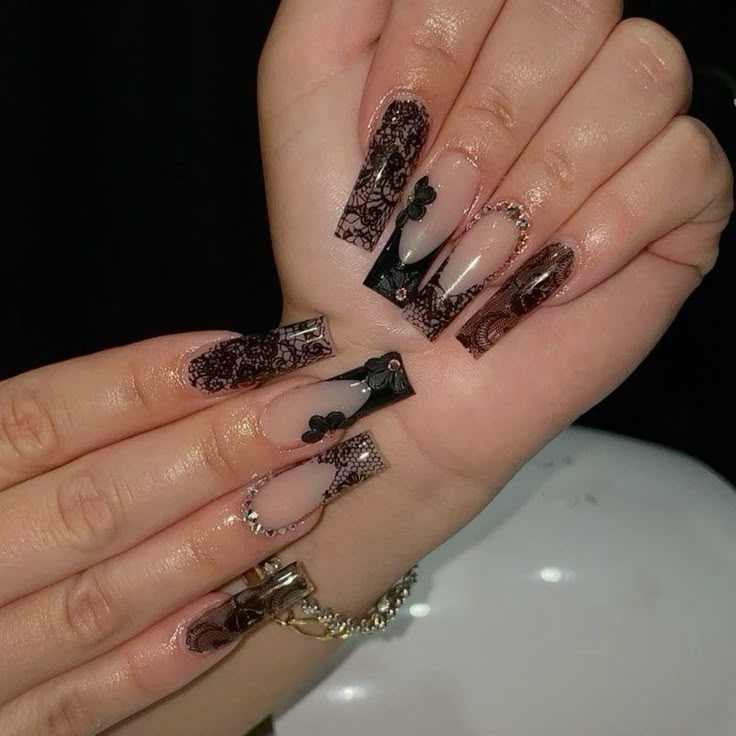 Pearl-adorned Gothic Lace