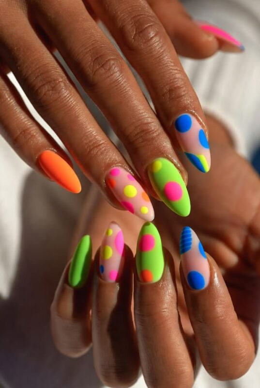 Neon Pop Nails