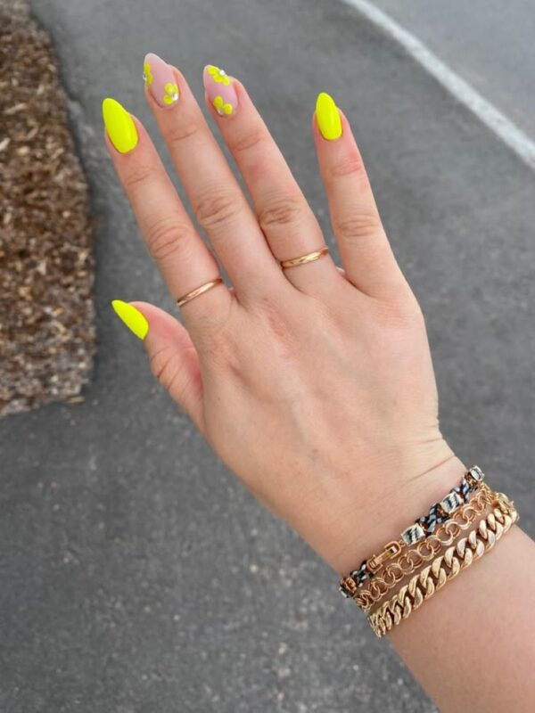 Neon Yellow Nails