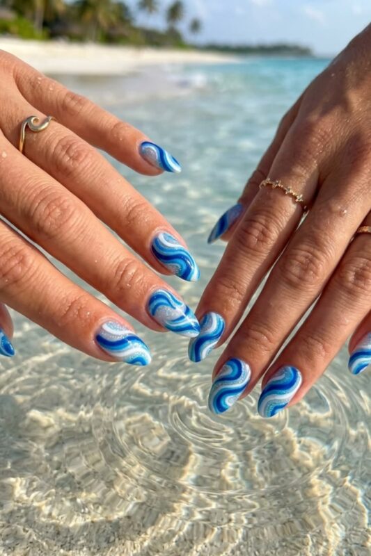 Ocean Waves Nails