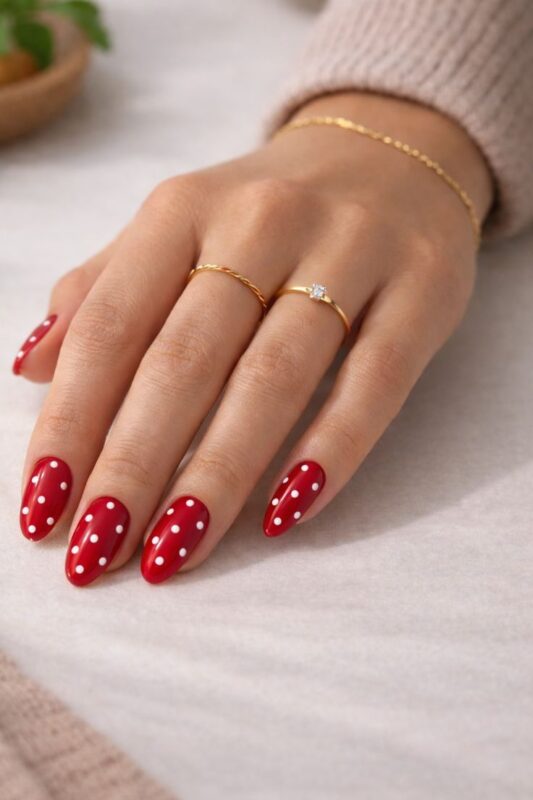 Polka Dot Nails