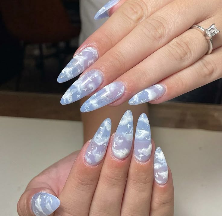 Soft Cloud Nails