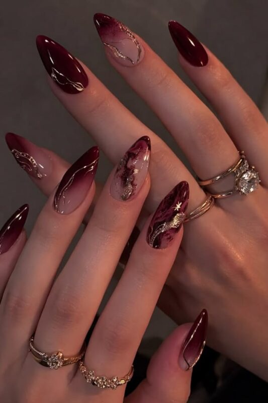 Chrome Marble Effect