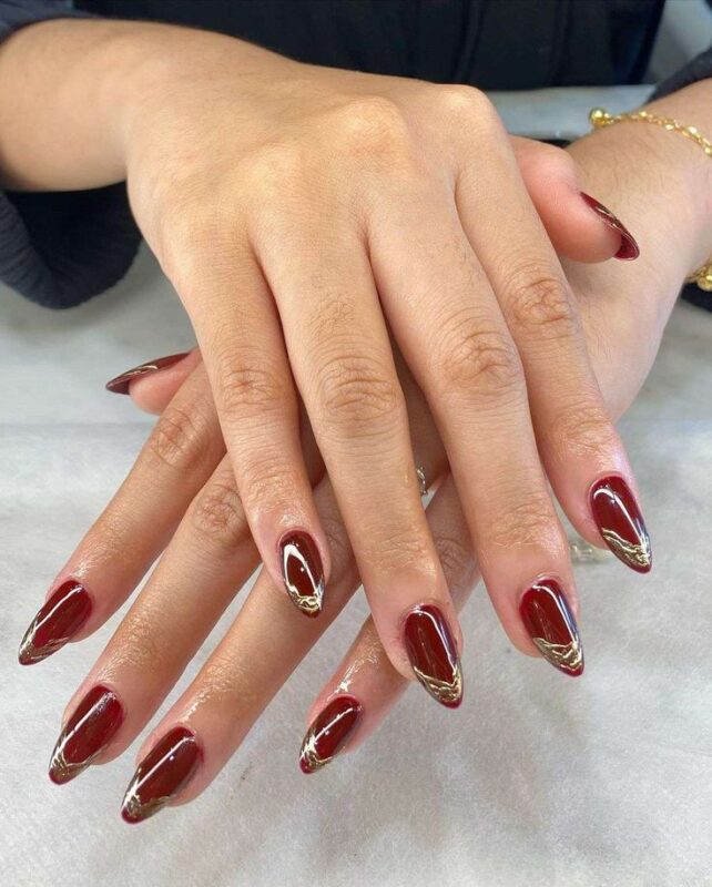 Chrome with Gold Accents