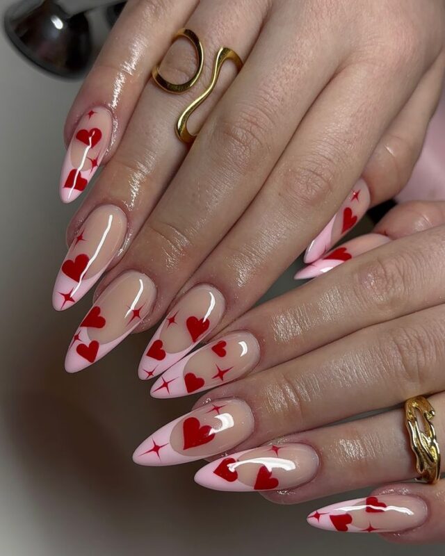 valentine nails