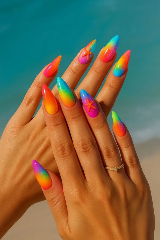 Beachy Nails