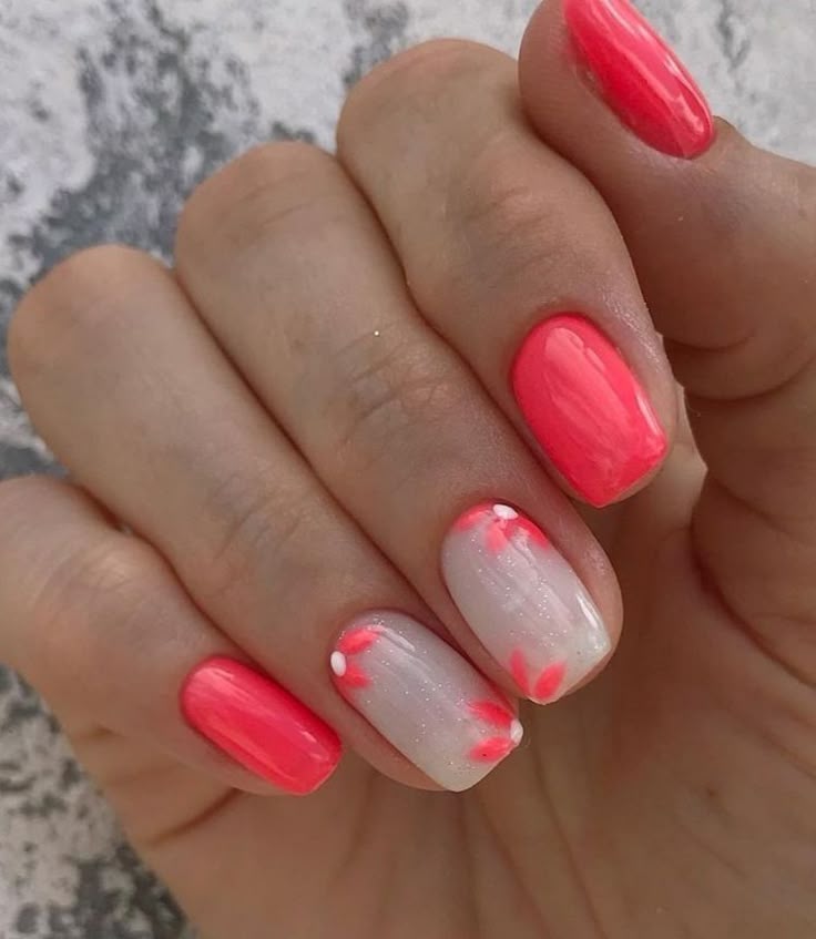 Coral Reef Nails Perfect for Summer 2025