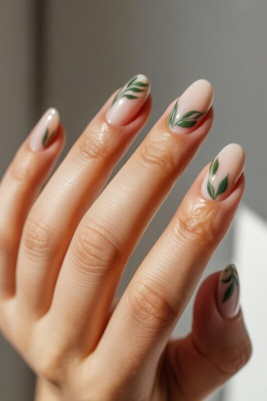 Delicate Floral Nail Art