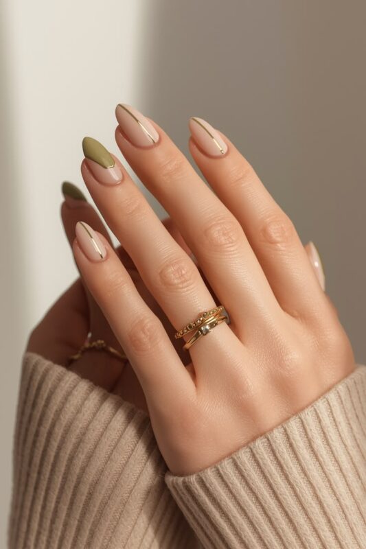 Earth-Toned Harmony nails