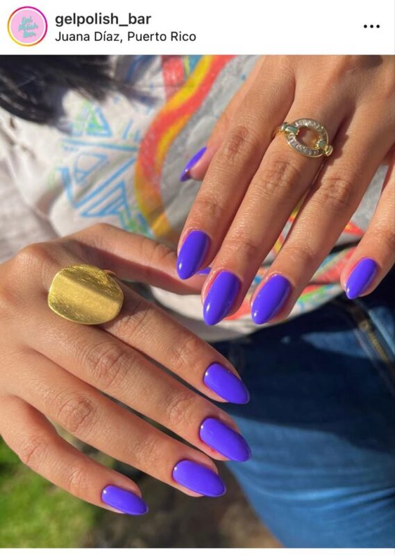 Electric purple nails 