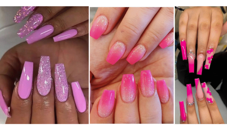 Vibrant hot pink summer nail ideas featuring bold colors, fun designs, and trendy patterns for a perfect sunny season look.