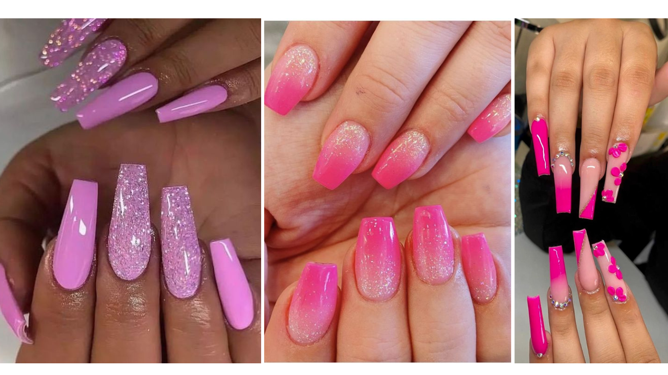 Vibrant hot pink summer nail ideas featuring bold colors, fun designs, and trendy patterns for a perfect sunny season look.