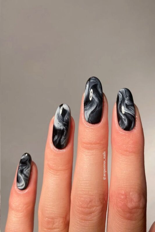 Marble Magic Nails