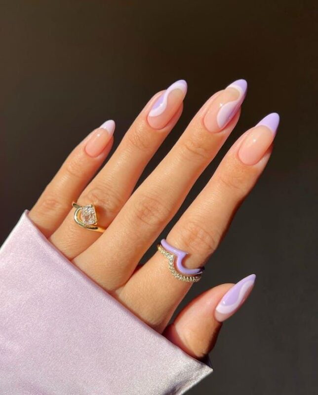 Pastel Purple Swirls
