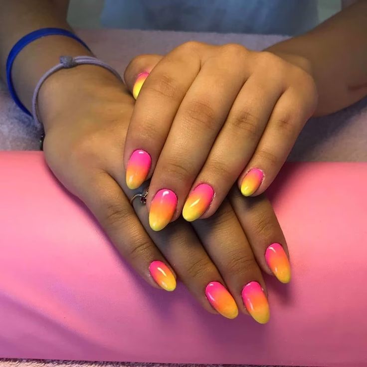 Sunset Gradient Nails