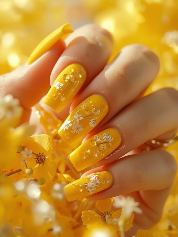 Sunshine Yellow Nails