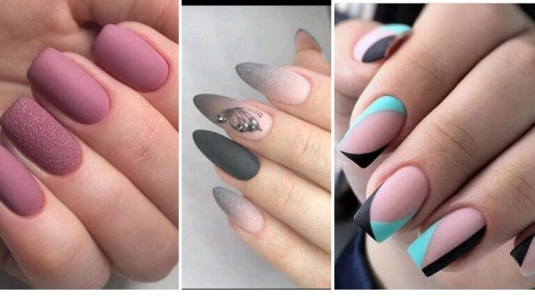 summer matte nails