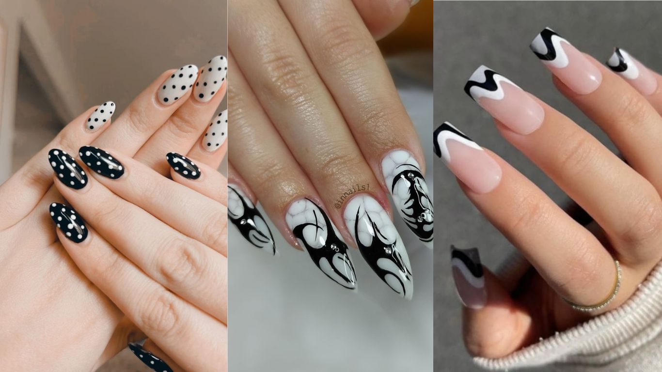 Black and White Nails
