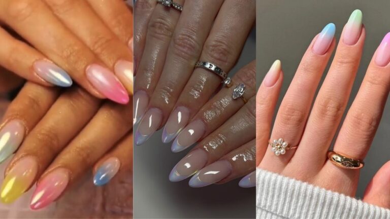 lovable ombre chrome nails