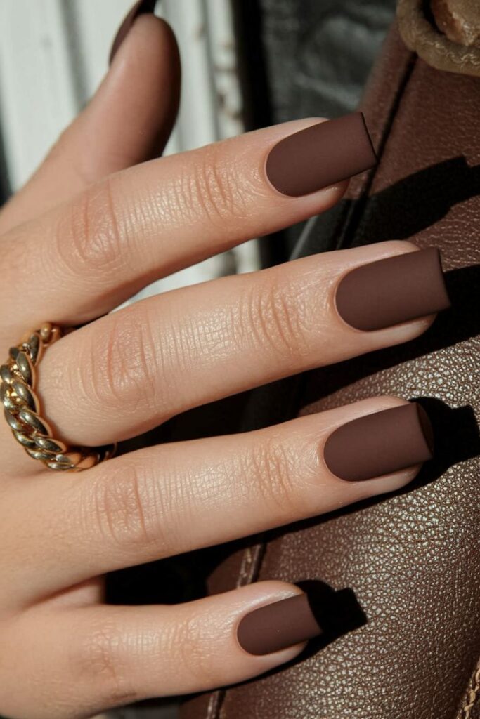Matte Finish chrome nails