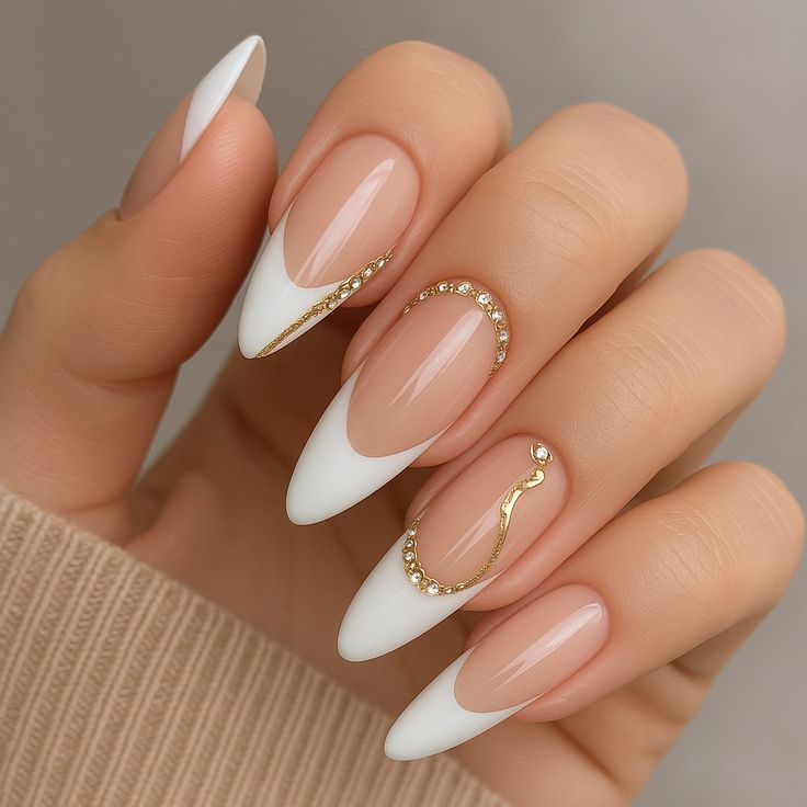 Negative space nail art