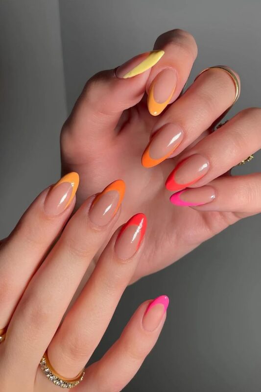 Neon French Tips