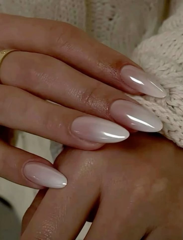 Ombre chrome nails