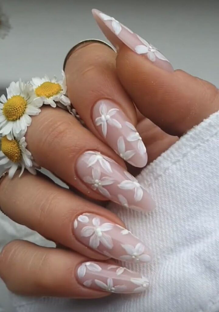 Spring blossom nails