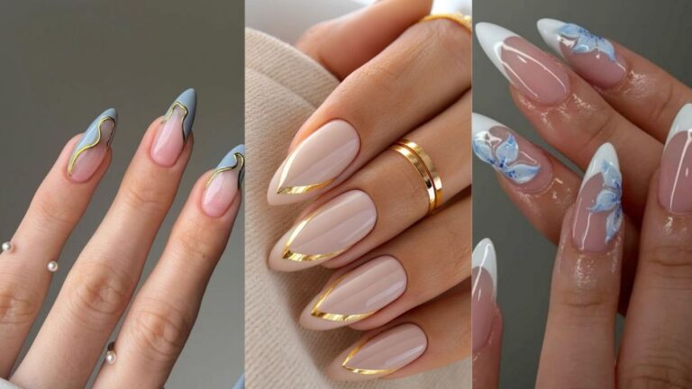 summer almond nails