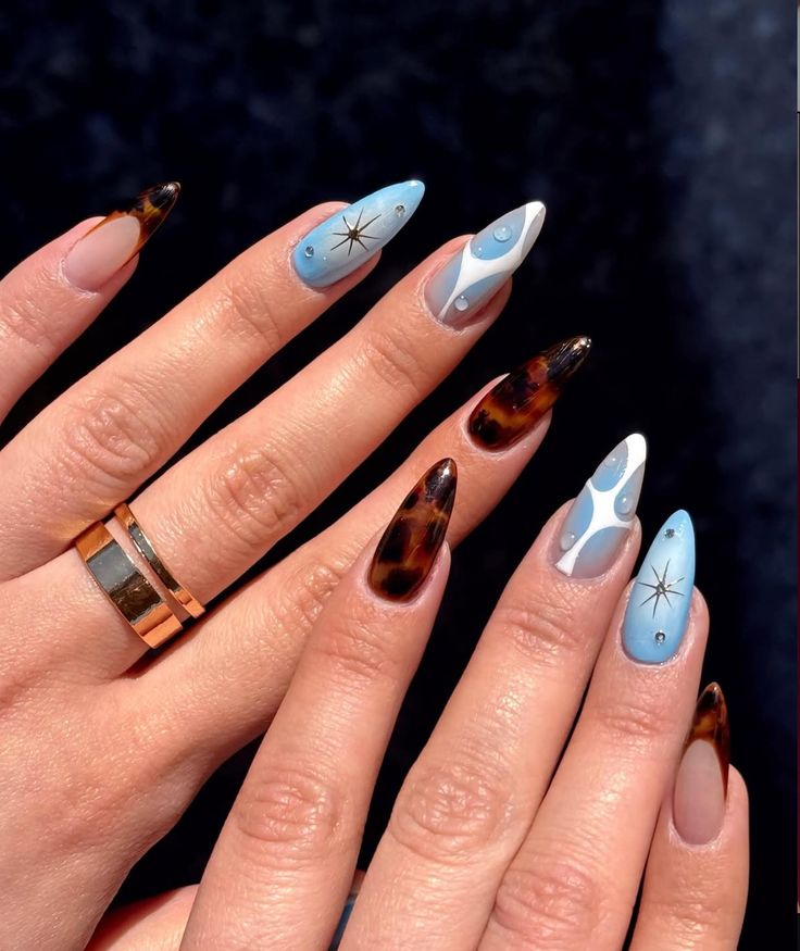 Topaz blue nails
