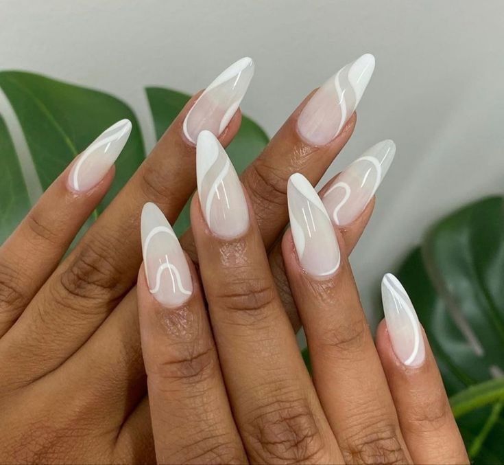 white milky nails