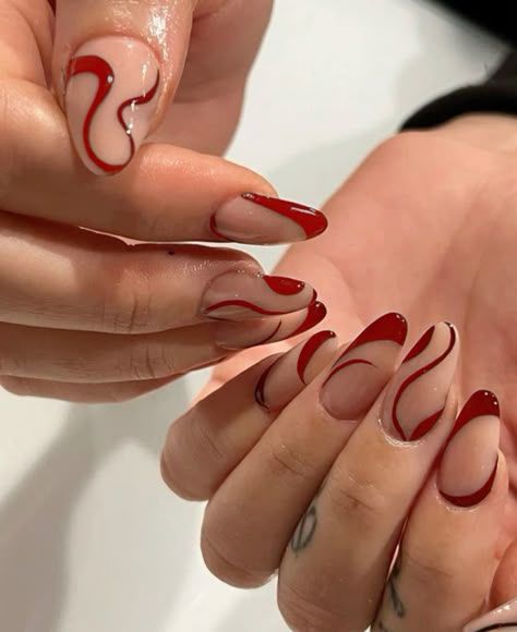 Abstract Art with Red