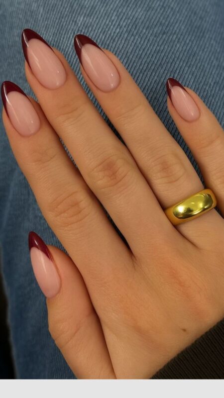 Deep Burgundy Tips