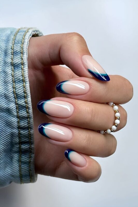 Navy Blue Tips
