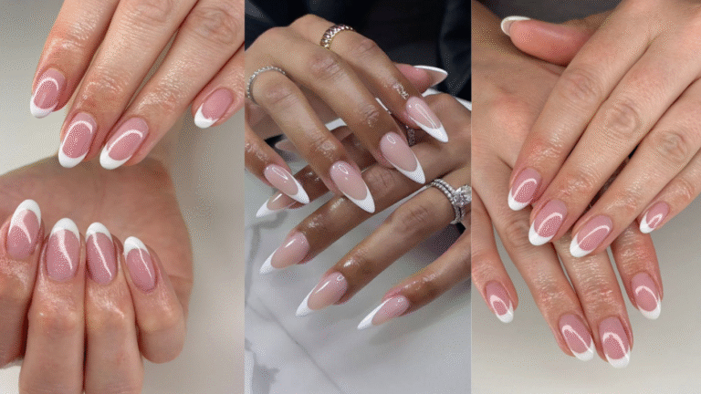 white French tip nail designs