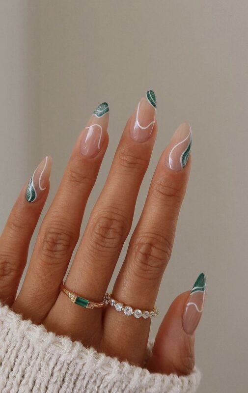 Abstract Winter Lines on nails