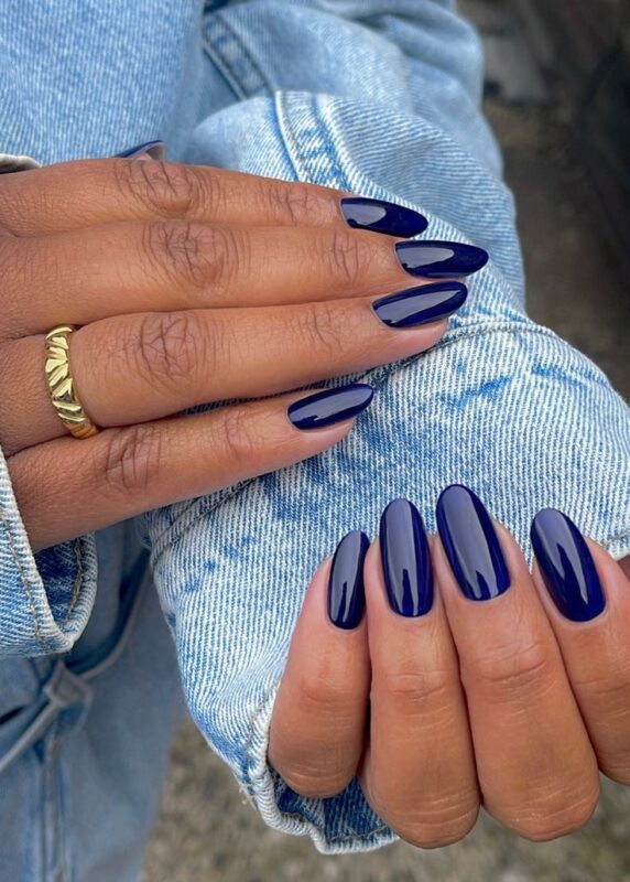 Midnight Navy Nails