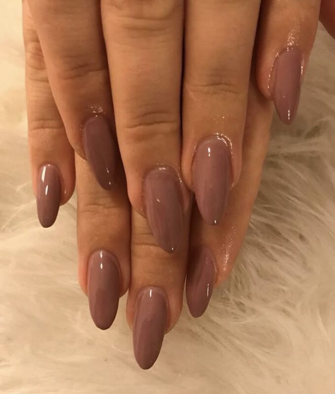 Misty Mauve nails
