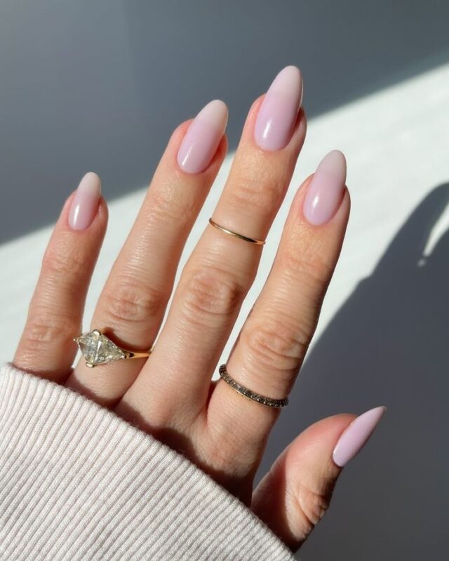 Pale Lavender nails