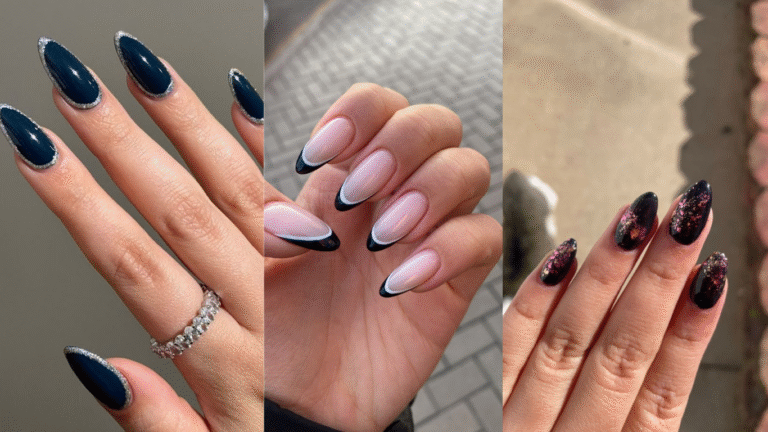 Dark Feminine Nails