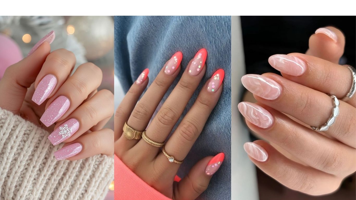 Pink Winter Nails
