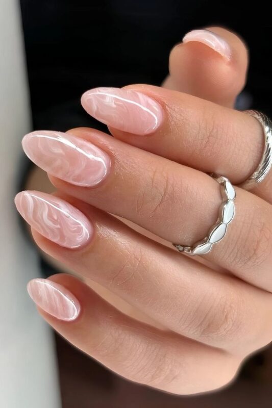 Textured Pink Nails