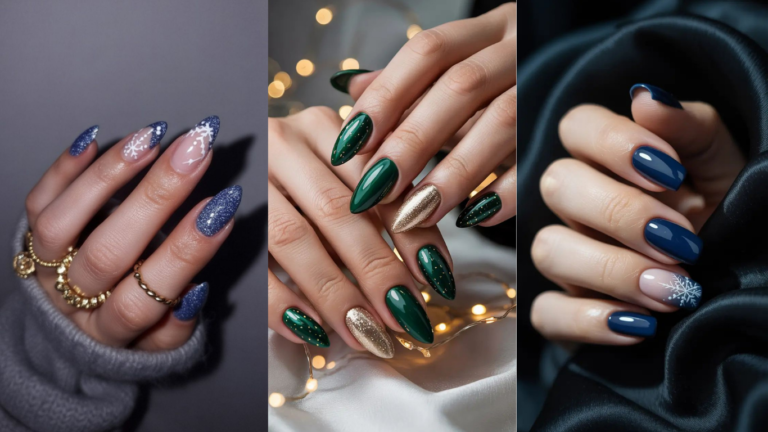 Gel nails for winter