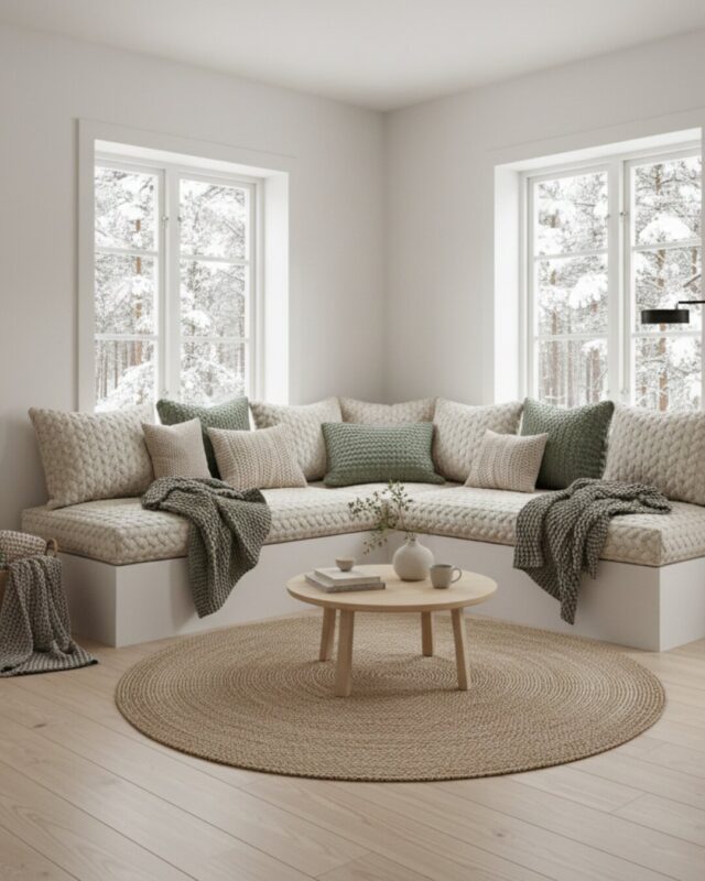 A Nordic Knitted Nook Where Cozy Meets Chic