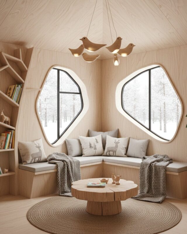 Nordic Nook with Wooden Whimsy