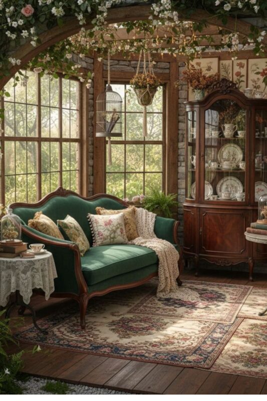 Vintage Flair She Shed Retreat