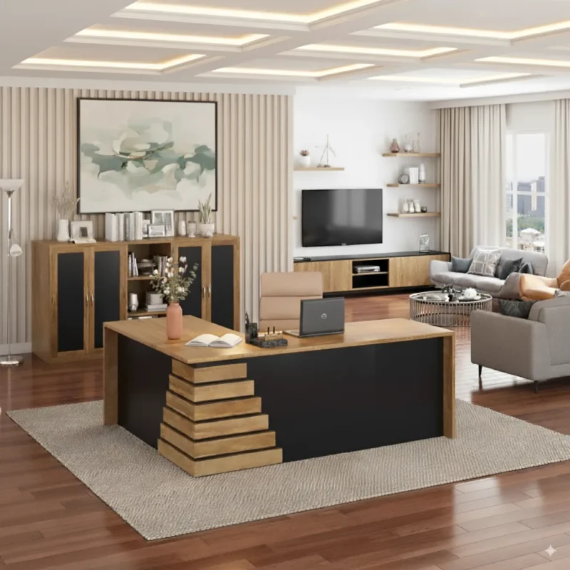 Blend the Workspace with Art and Accessories