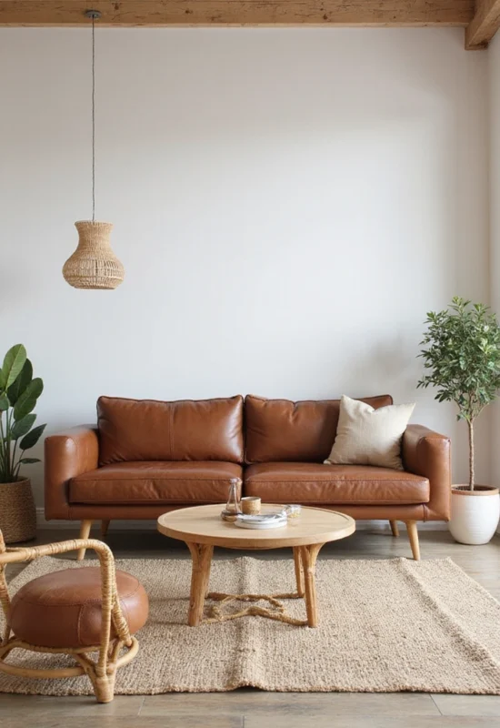 coastal-inspired living room 